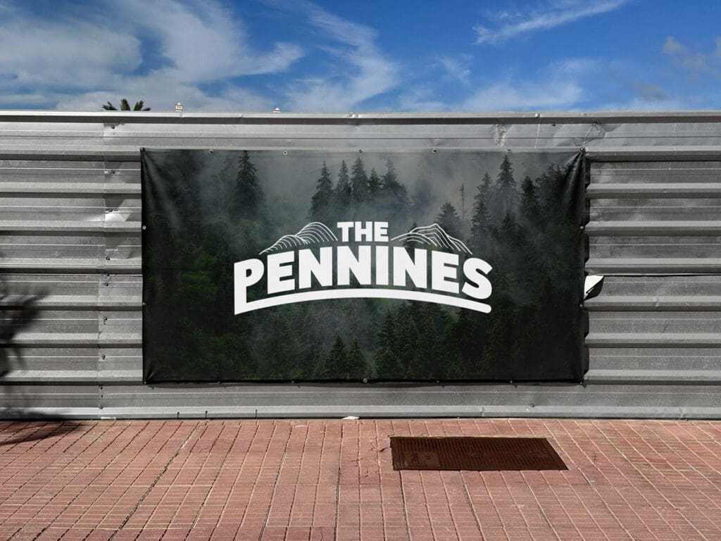 Logo created for The Pennines band.
