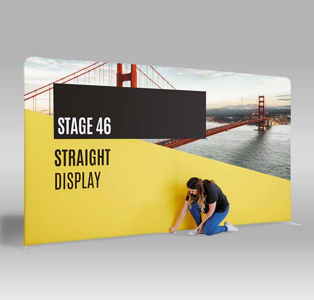 Stage 46 Straight Fabric Display.